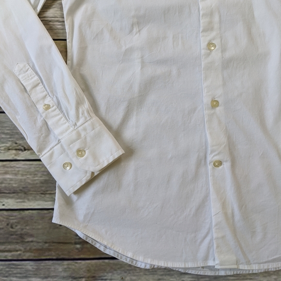 Express Men's Extra Slim Fit White Dress Shirt - Picture 6 of 8